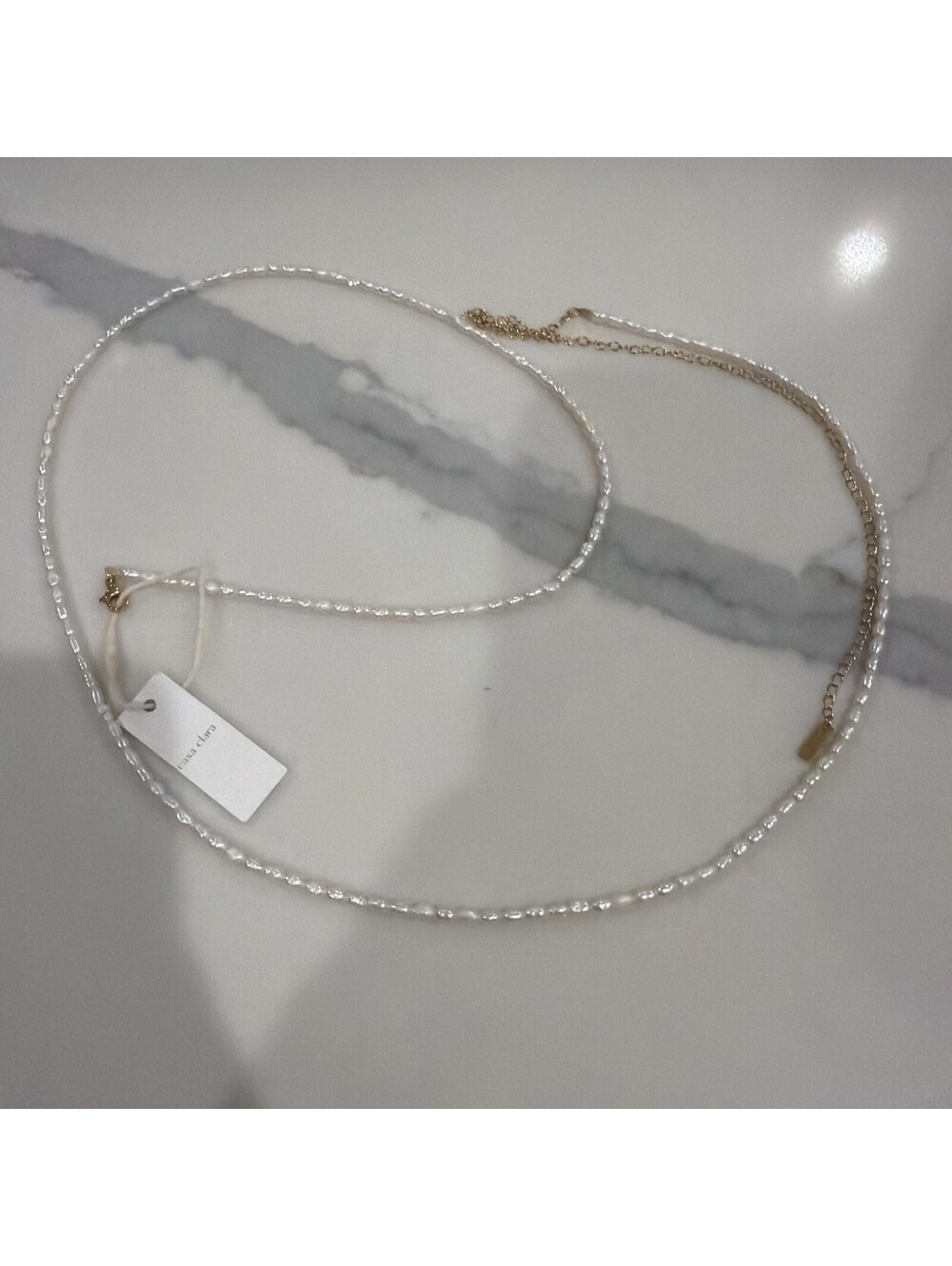 Casa Clara Pearl Hayden Belly Chain Revolve $100